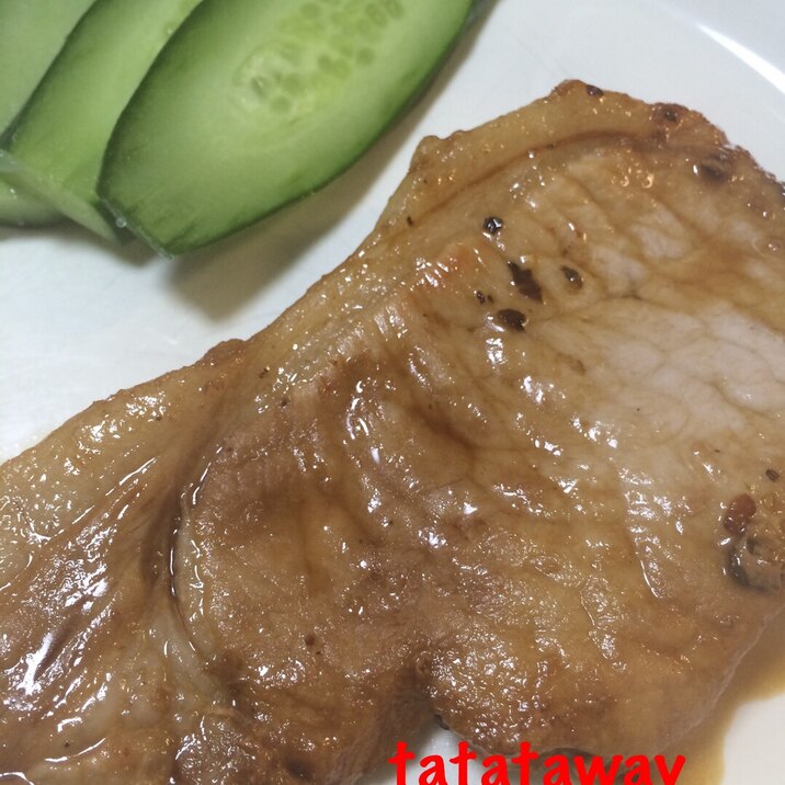 ヨシダグルメソースでご飯に合うトンテキ レシピ 作り方 By Tatataway 楽天レシピ